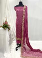 Dola Silk Pink Wedding Wear Hand Work Salwar Suit